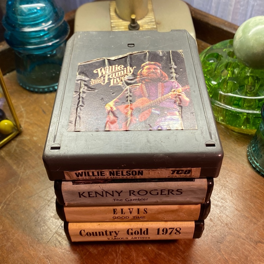 Willie Nelson eight track tape lot of 4